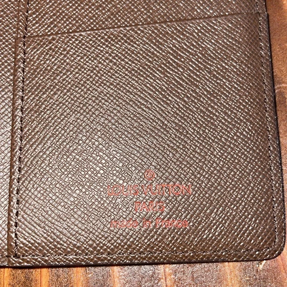Louis Vuitton Damier Ebene Brazza Long Bifold Wallet